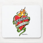 Lymphoma Tattoo Heart Mousepad