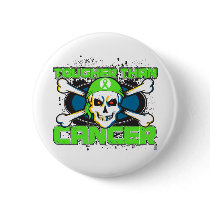 Lymphoma Tougher Than Cancer Skull Pin