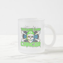Lymphoma Tougher Than Cancer Skull Mugs