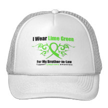 Lymphoma Tribal Ribbon For My Brother in Law Hat
