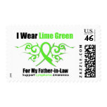 Lymphoma Tribal Ribbon For My Father in Law Postage