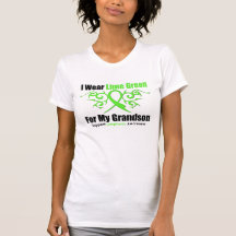 Lymphoma Tribal Ribbon For My Grandson T-shirt