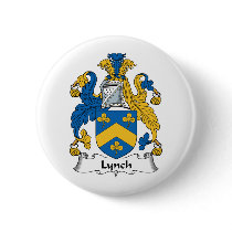 Lynch Family Crest Pinback Button