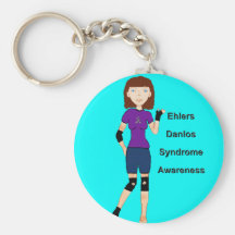 Lyndon Ehlers Danlos Syndrome Awareness keychain