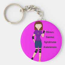 Lyndon Ehlers Danlos Syndrome Awareness keychain