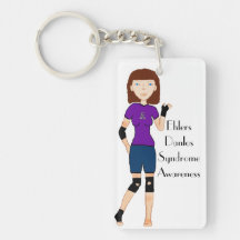 Lyndon Ehlers Danlos Syndrome Awareness keychain