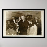 Lyndon Johnson Taking Oath on Air Force One Posters