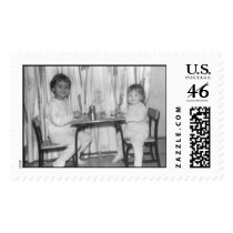 lynn and lora at the little table postage by bonnievoyage lynn and lora at the little table postage
