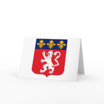 Lyonnais Coat of Arms Greeting Card