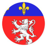 Lyonnais, France Round Sticker