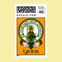 Lyons Clan Motto Postage Stamps stamps