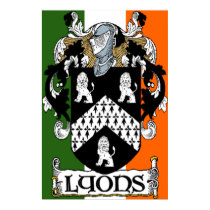 Lyons Coat of Arms Irish Flag Print by irishcountry Lyons Coat of Arms Irish Flag Print