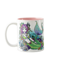 "Lyra" Rainbow Sea Scape Mermaid Art Mug mugs