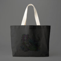 "Lyra" Tropical Rainbow Mermaid Art Canvas Bag