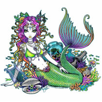 "Lyra" Tropical Rainbow Mermaid Art photo sculptures