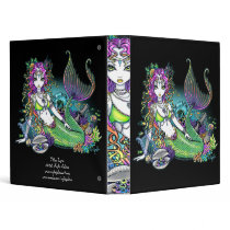 "Lyra" Tropical Rainbow Mermaid Avery Binder
