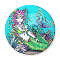 Lyra Tropical Rainbow Mermaid Magnet