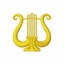Lyre embroidered shirts