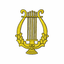 Lyre embroidered shirts