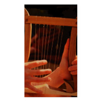 lyre - Rare musical instrument business cards by dawnmcininch lyre - Rare musical instrument business cards
