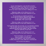 Lyrics to "Pearls" Posters