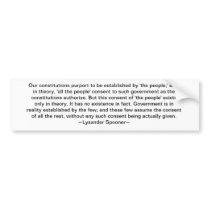 Lysander Spooner Bumper Sticker