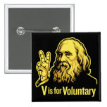 Lysander Spooner Voluntaryism Buttons