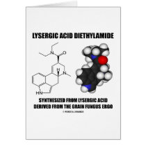 Lysergic Acid Diethylamide From Grain Fungus Ergo Greeting Card