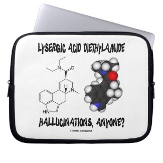 Lysergic Acid Diethylamide Hallucinations, Anyone? Laptop Sleeve