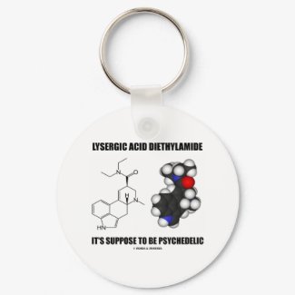 Lysergic Acid Diethylamide Suppose Psychedelic keychain