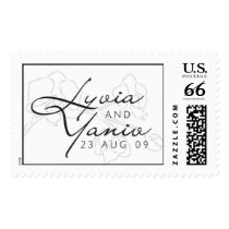 lyvia and yaniv monogram postage