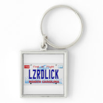 LZRDLICK NC Plate Keychains