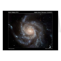 M101 Spiral Galaxy Greeting Card