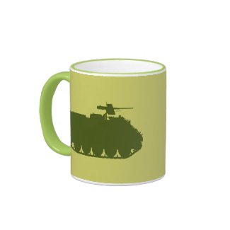 M106/M125 Mortar Carrier Silhouette Mug zazzle_mug