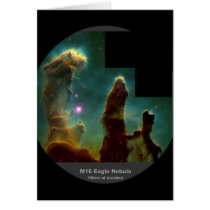 M16 Eagle Nebula 'Pillars of Creation' Greeting Cards