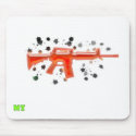 M16 Splat Mousepad by MZDesigns M16 Splat Mousepad