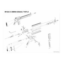 M16A2 5.56mm Assault Rifle Poster posters