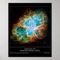 M1 the Crab Nebula Poster