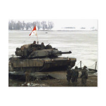 M1A1 Abrams Tank Post Card
