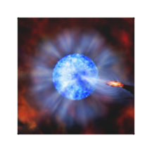 M33 Black hole in space Canvas Print