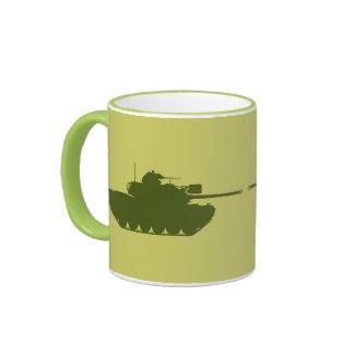 M48A3 Patton Silhouette Mug zazzle_mug