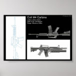 M4 Carbine Stat Sheet posters