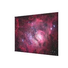 M8, The Lagoon Nebula in Sagittarius Gallery Wrapped Canvas
