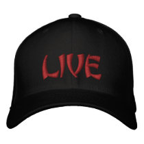 M.C. PRESSURE'S **LIVE** ITEMS EMBROIDERED BASEBALL CAP