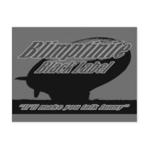 M_class_blimp post_Blimptinite Black Label Art 1a Postcard