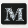 "M" Diamond Bling Mousepad