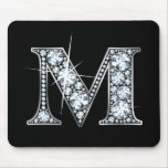"M" Diamond Bling Mousepad