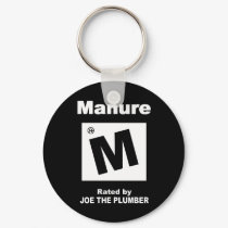 M For Manure keychains
