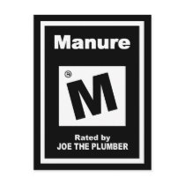 M For Manure postcards
