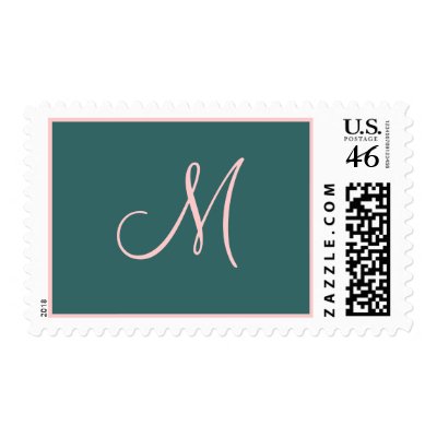 "M" initial stamp by rubymonkey